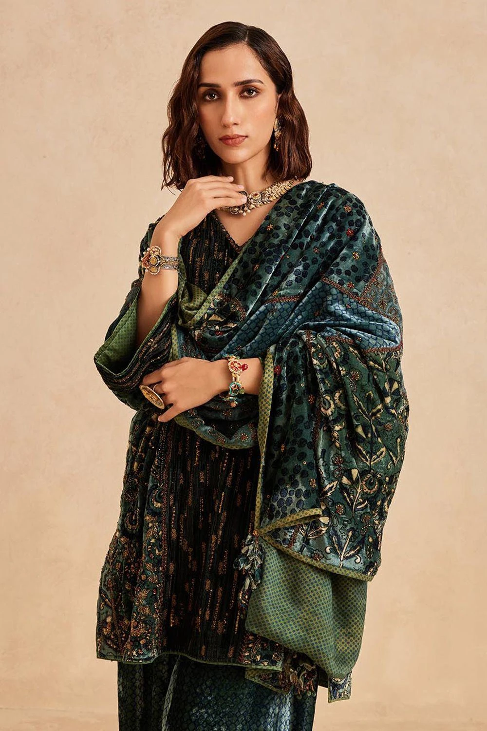 Sunira Designs Blue Ruhaani Doshala 3 Sunira Designs Blue Ruhaani Doshala - Image 3