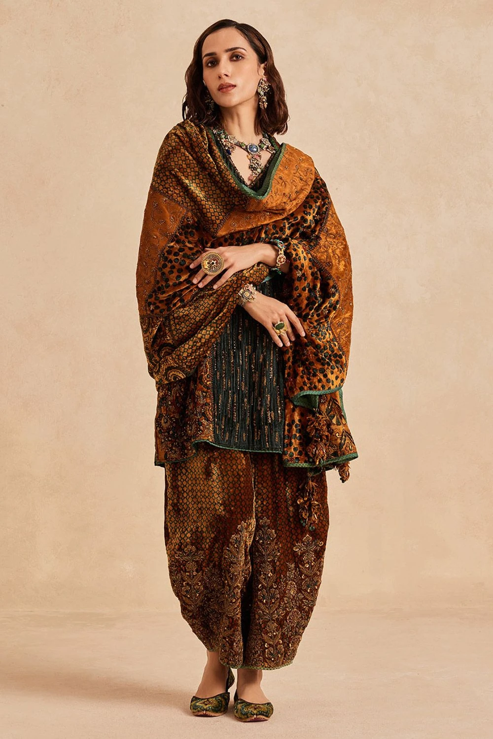 Sunira Designs Mustard Ruhaani Doshala 1 Sunira Designs Mustard Ruhaani Doshala