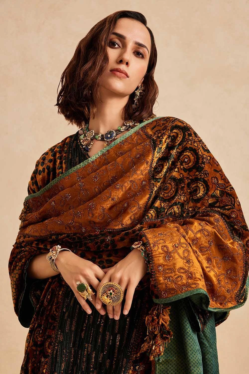 Sunira Designs Mustard Ruhaani Doshala 3 Sunira Designs Mustard Ruhaani Doshala - Image 3