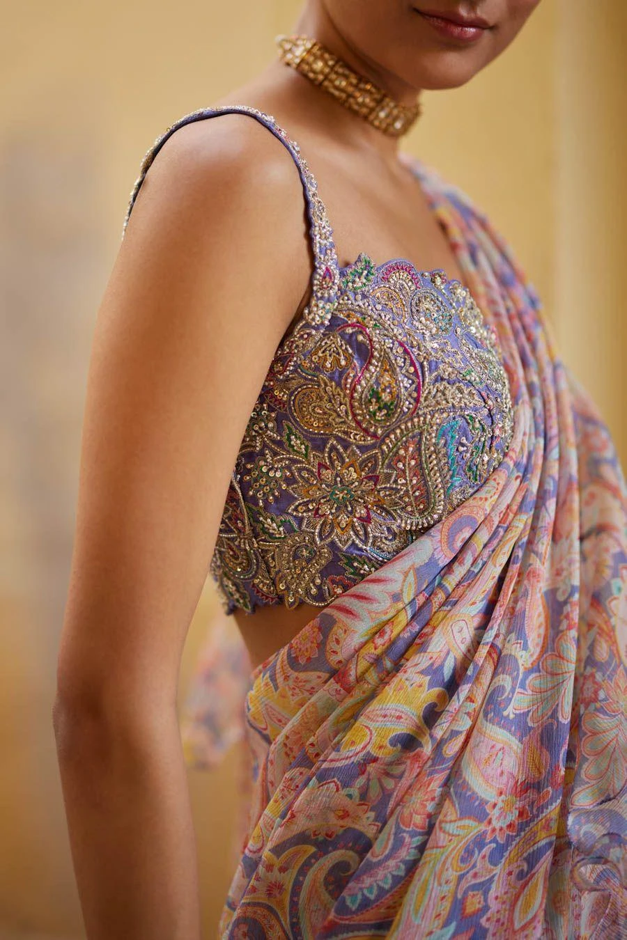 Mrunalini Rao Ahilya Sari Set 5 Mrunalini Rao Ahilya Sari Set - Image 5