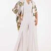Eeksha Ivory Floral Embellished Jumpsuit & Jacket Set