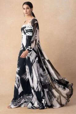 Nikita Mhaisalkar Black Abstract Printed Jumpsuit -Echo Clothing Store 251023nm9 3