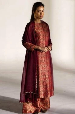 Mimamsaa Andy Woven & Embroidered Dupatta