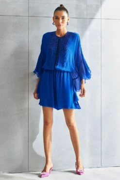 Namrata Joshipura Metallic Hexa Boxy Romper