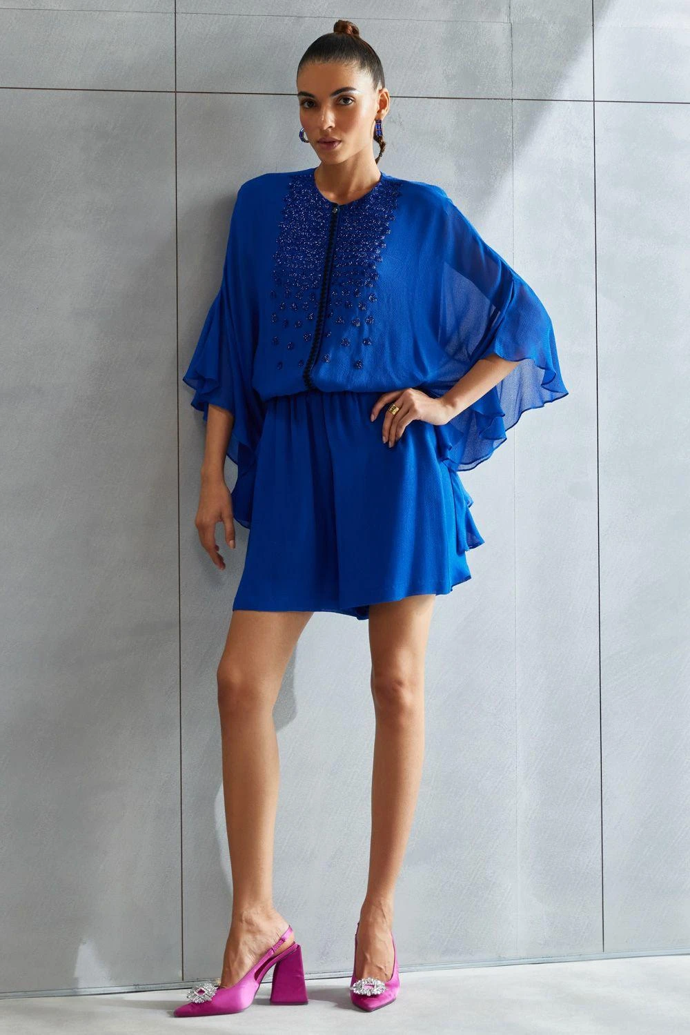 Namrata Joshipura Metallic Hexa Boxy Romper 2 Namrata Joshipura Metallic Hexa Boxy Romper - Image 2