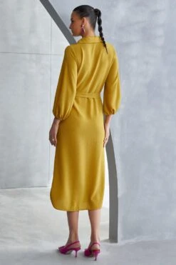 Namrata Joshipura Ochre Floral Embellished Dress 9 Namrata Joshipura Ochre Floral Embellished Dress -Echo Clothing Store 25723nj9 5 1