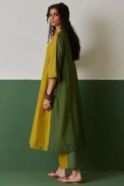 Medha Yellow Hand Embroidered Dupatta -Echo Clothing Store 268med26 5