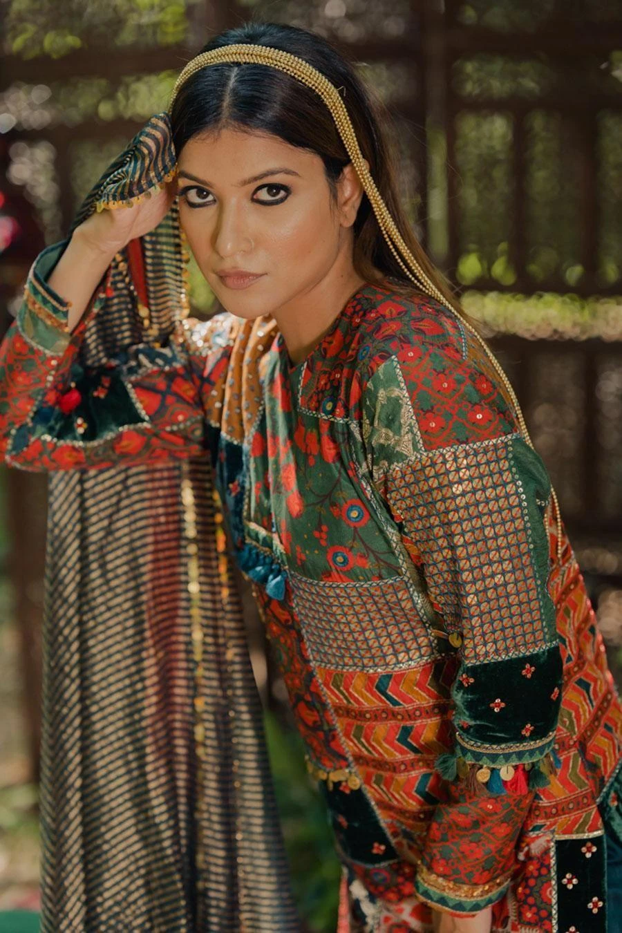 Pooja Keyur Meraki Teal Aari Embroidered Dupatta 2 Pooja Keyur Meraki Teal Aari Embroidered Dupatta - Image 2