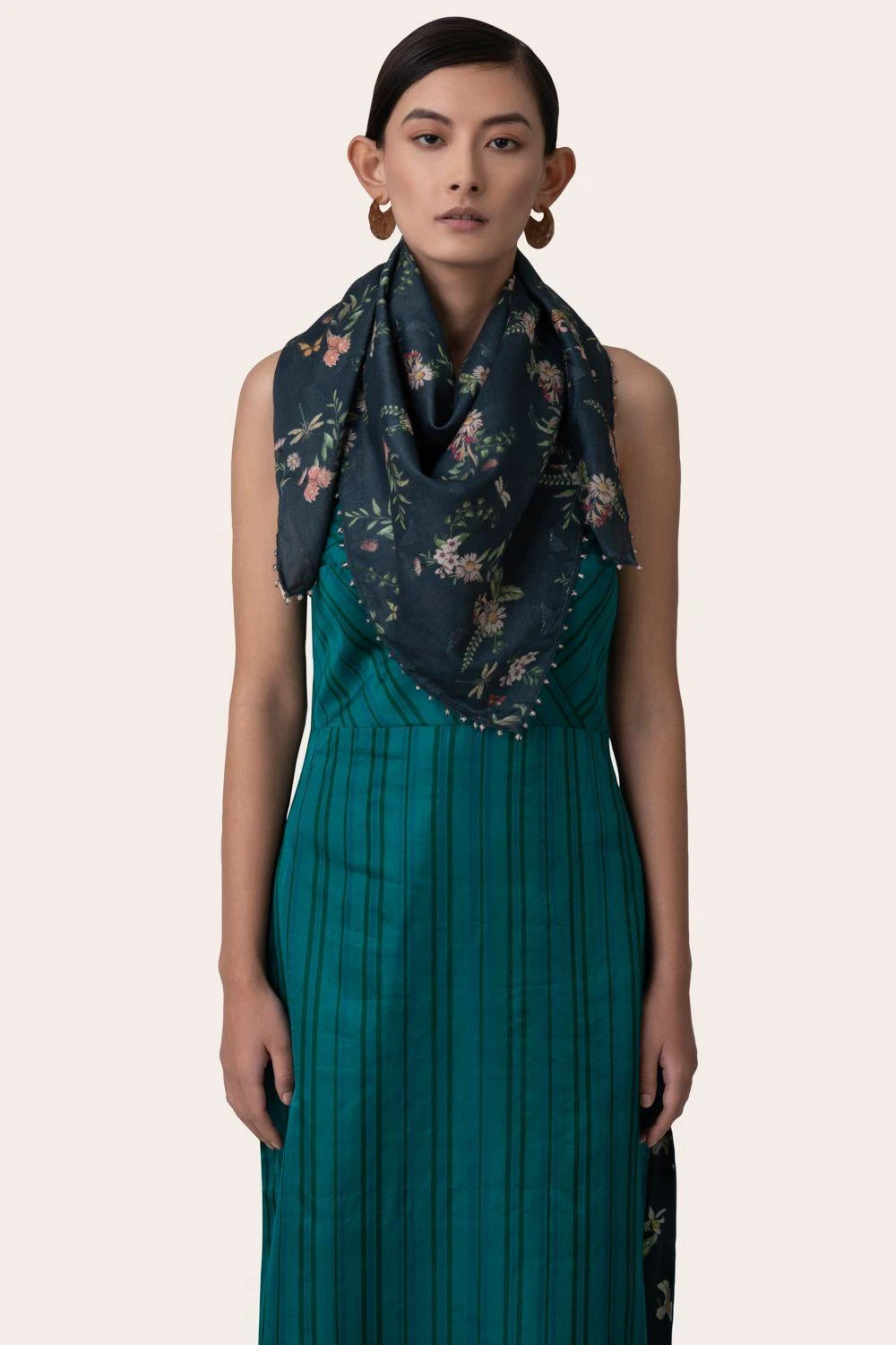 November Noon Navy Blue Butterfly Scarf 2 November Noon Navy Blue Butterfly Scarf - Image 2