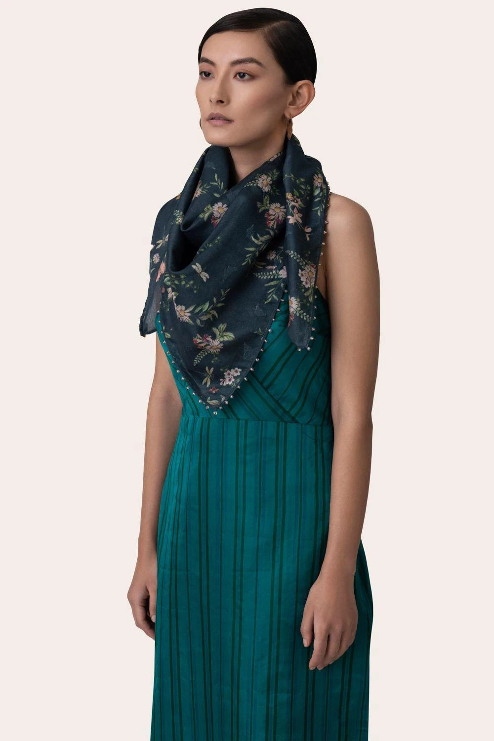 November Noon Navy Blue Butterfly Scarf 3 November Noon Navy Blue Butterfly Scarf - Image 3