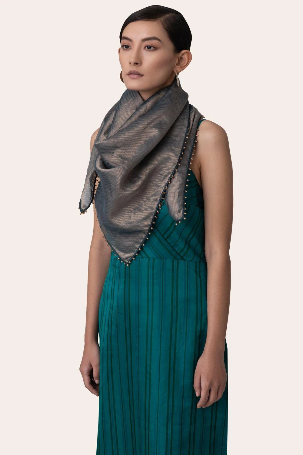 November Noon Jasmine Midnight Blue Scarf 3 November Noon Jasmine Midnight Blue Scarf - Image 3