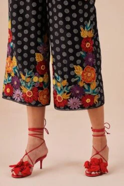 Chandrima Black Printed Embroidered Jumpsuit 6 Chandrima Black Printed Embroidered Jumpsuit -Echo Clothing Store 2811cha28 3