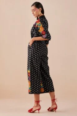 Chandrima Black Printed Embroidered Jumpsuit 7 Chandrima Black Printed Embroidered Jumpsuit -Echo Clothing Store 2811cha28 4