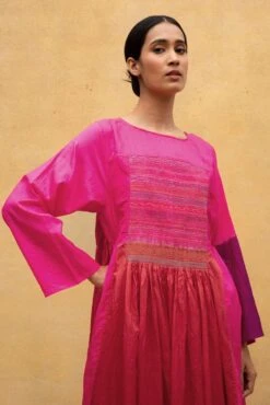 Injiri Ombre Fuchsia Midi Dress -Echo Clothing Store 2812inj11 6 1