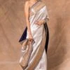 Jayanti Reddy Ivory Silk Sari With Blouse Piece