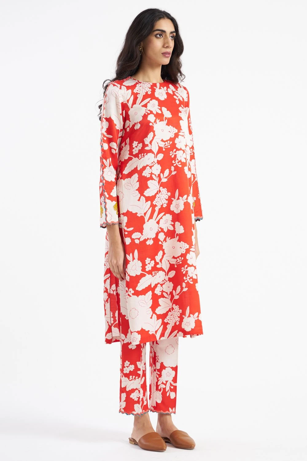 Kshitij Jalori Pali Garnet Kurta & Pant Set 3 Kshitij Jalori Pali Garnet Kurta & Pant Set - Image 3