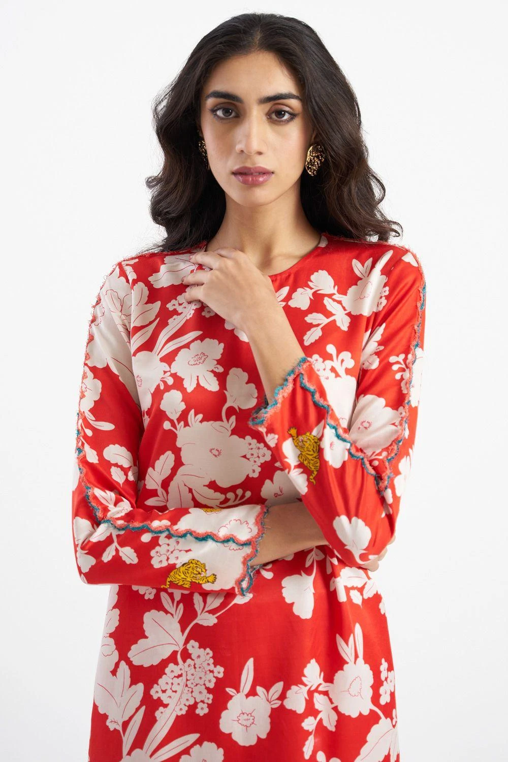 Kshitij Jalori Pali Garnet Kurta & Pant Set 4 Kshitij Jalori Pali Garnet Kurta & Pant Set - Image 4