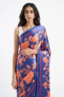 Kshitij Jalori Pali Tanzenite Sari 8 Kshitij Jalori Pali Tanzenite Sari -Echo Clothing Store 283kj46 4