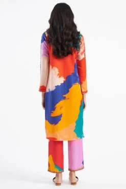 Kshitij Jalori Gouache Dark Kurta & Pant Set -Echo Clothing Store 283kj58 4