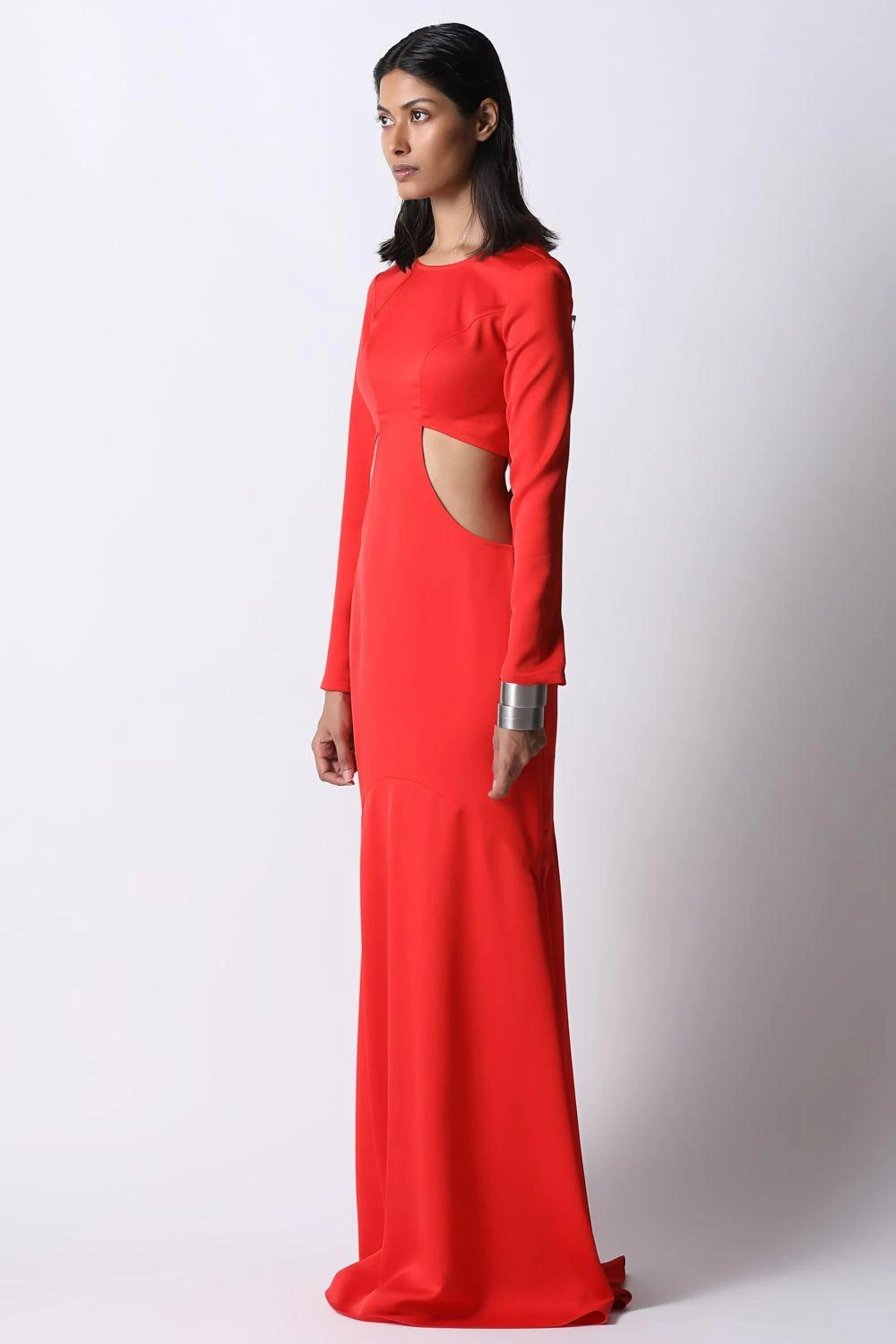 431-88 By Shweta Kapur Flame Red Mars Dress 2 431-88 By Shweta Kapur Flame Red Mars Dress - Image 2