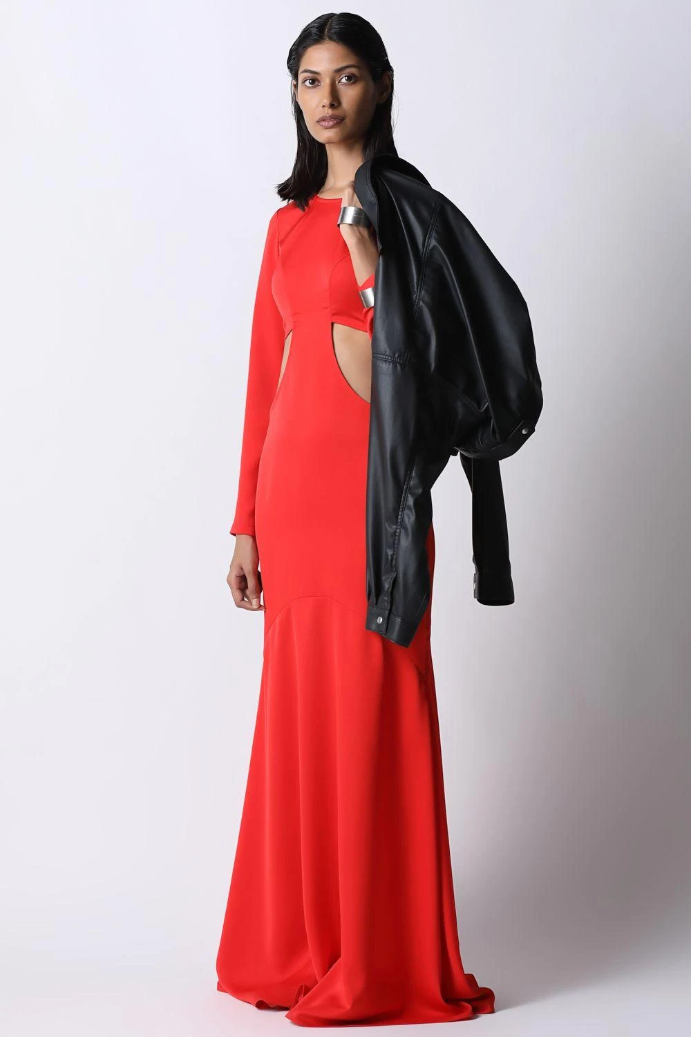 431-88 By Shweta Kapur Flame Red Mars Dress 3 431-88 By Shweta Kapur Flame Red Mars Dress - Image 3
