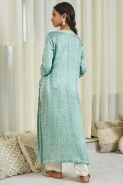 Twenty Nine Powder Blue Bandhani Kurta Set -Echo Clothing Store 287twennin32 5