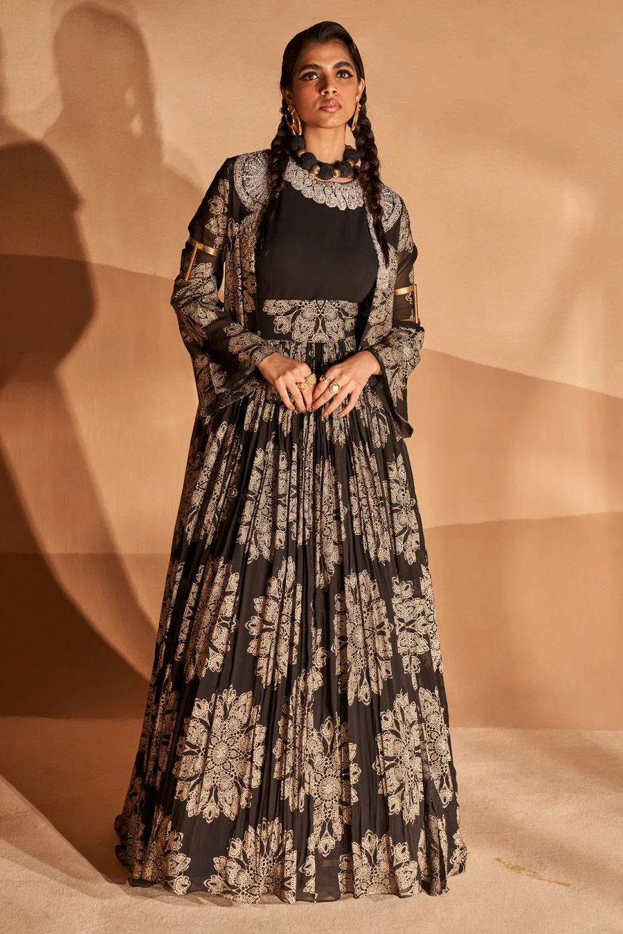 Bhumika Sharma Black Gulbahar Anarkali & Jacket Set 1 Bhumika Sharma Black Gulbahar Anarkali & Jacket Set
