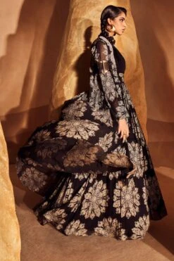 Bhumika Sharma Black Gulbahar Anarkali & Jacket Set 9 Bhumika Sharma Black Gulbahar Anarkali & Jacket Set -Echo Clothing Store 2912bsg7 3
