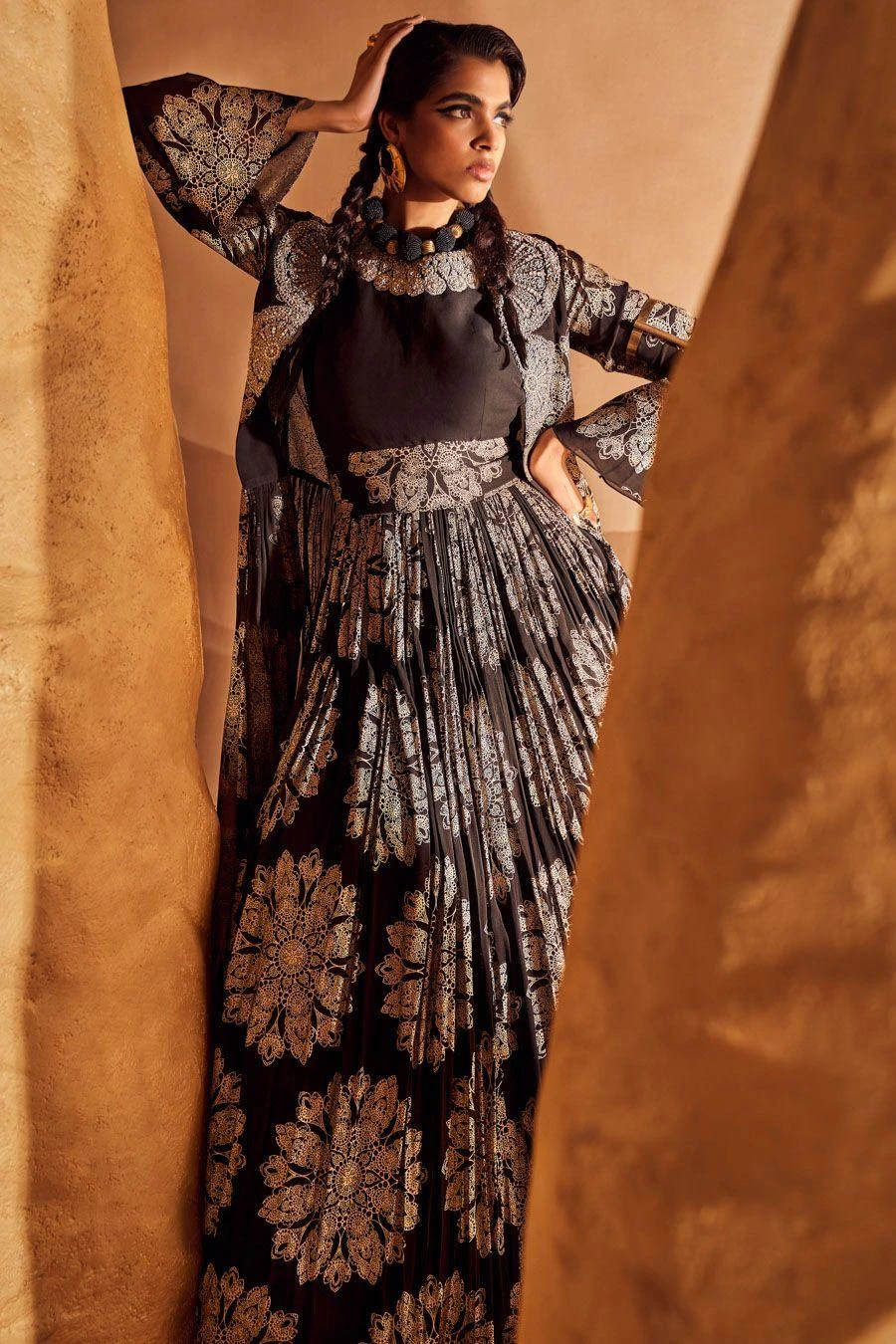 Bhumika Sharma Black Gulbahar Anarkali & Jacket Set 5 Bhumika Sharma Black Gulbahar Anarkali & Jacket Set - Image 5