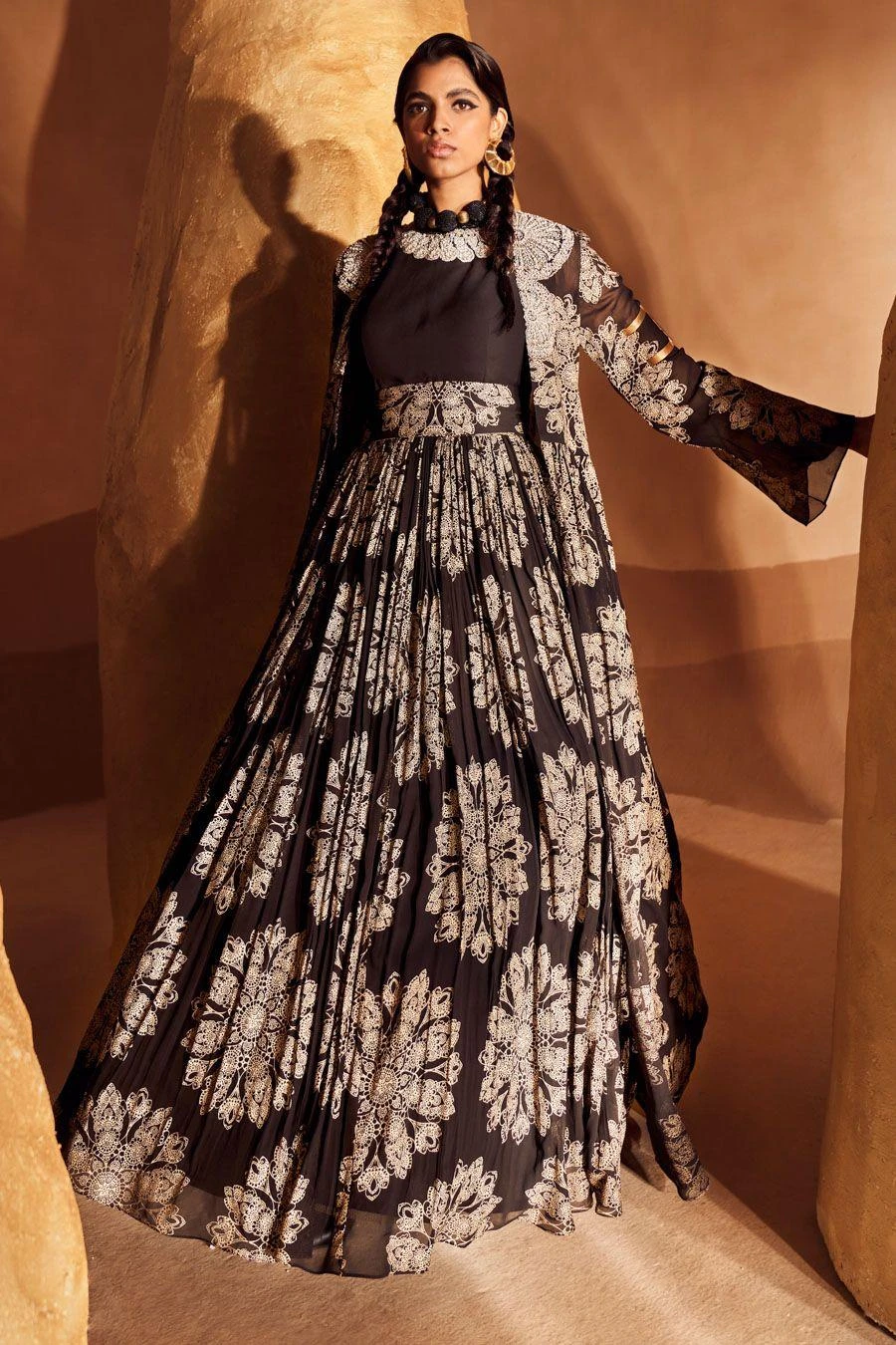 Bhumika Sharma Black Gulbahar Anarkali & Jacket Set 6 Bhumika Sharma Black Gulbahar Anarkali & Jacket Set - Image 6