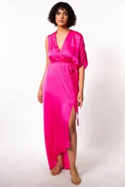 Stephany Pink Kaftan Style Dress