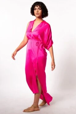 Stephany Pink Kaftan Style Dress -Echo Clothing Store 297step4 3
