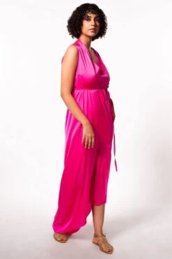 Stephany Pink Kaftan Style Dress -Echo Clothing Store 297step4 4