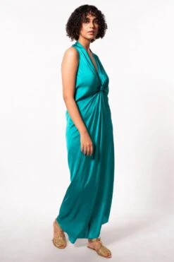 Stephany Green Knotted Dress -Echo Clothing Store 297step8 3