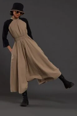 Mati Beige & Black Sphara Jumpsuit -Echo Clothing Store 3012wo25 3