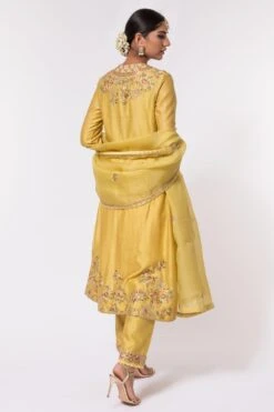 Petticoat Lane By Divya Acid Yellow Embroidered Kurta Set -Echo Clothing Store 303pl5 5