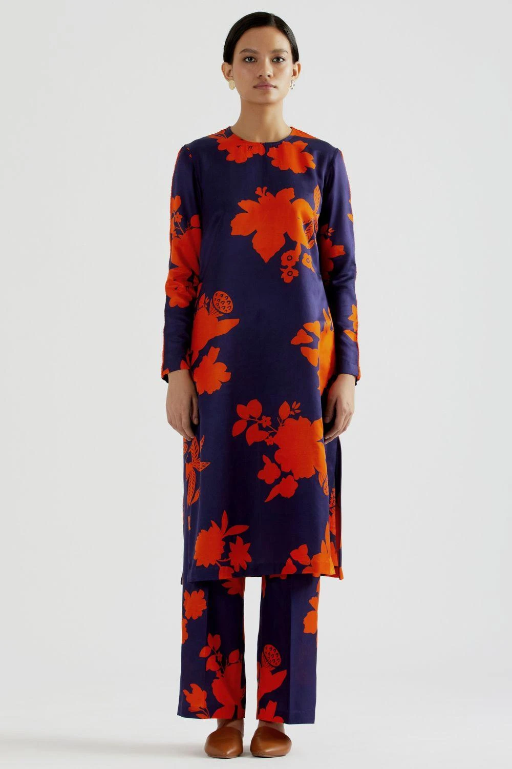 Kshitij Jalori Magnolia Navy Blue Kurta Set 1 Kshitij Jalori Magnolia Navy Blue Kurta Set