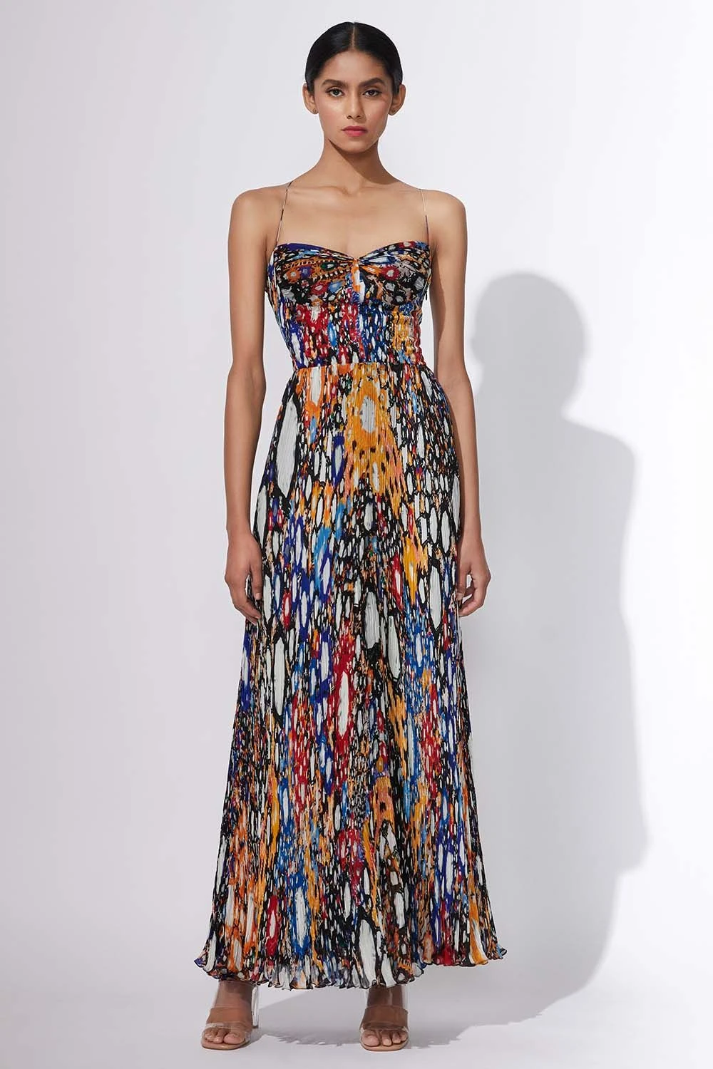 Saaksha & Kinni Micro Pleated Maxi Dress 2 Saaksha & Kinni Micro Pleated Maxi Dress - Image 2