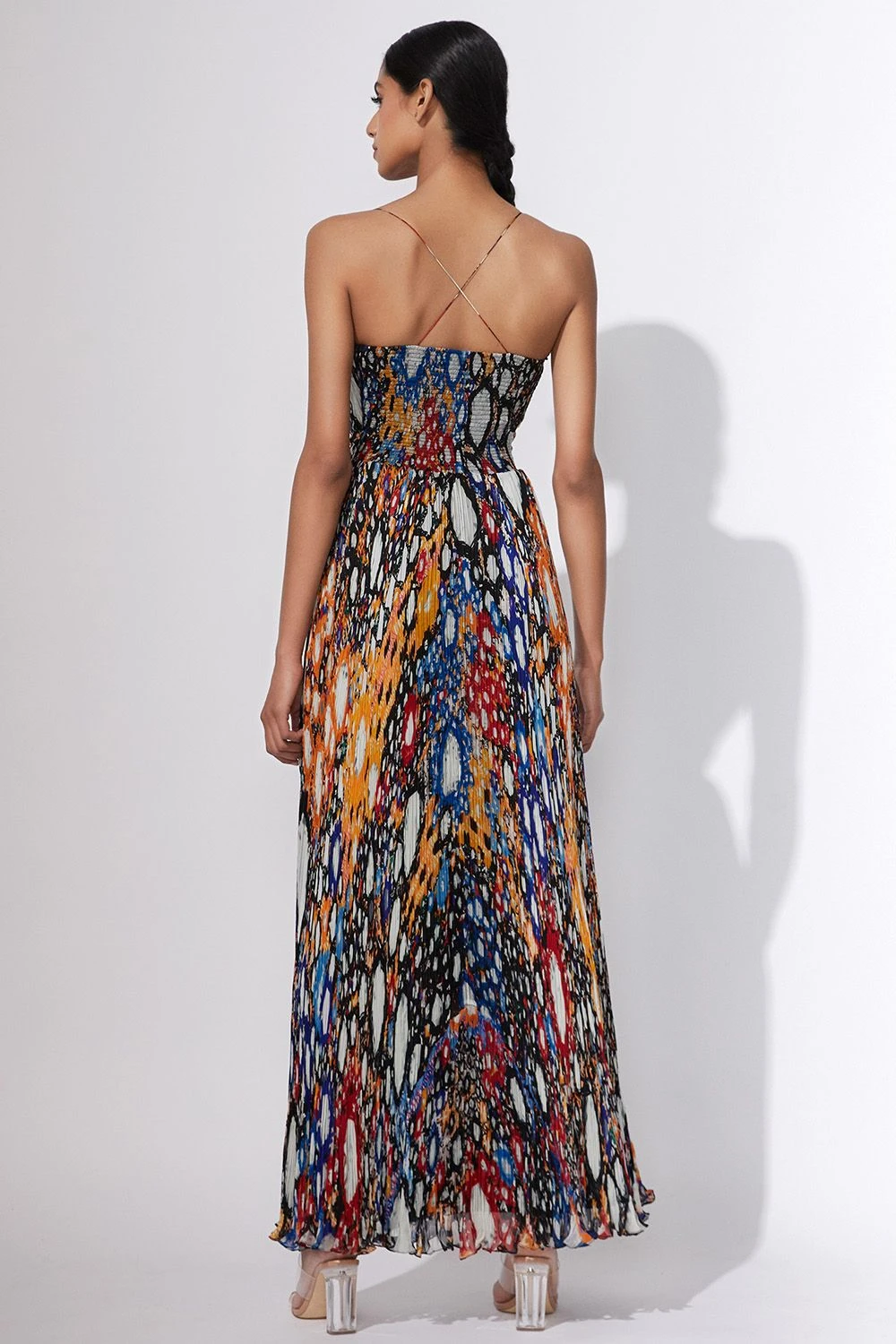 Saaksha & Kinni Micro Pleated Maxi Dress 1 Saaksha & Kinni Micro Pleated Maxi Dress