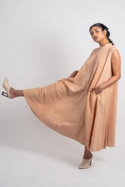 Ahmev Sleeveless Godet Pink Dress -Echo Clothing Store 328309 3