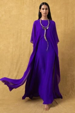 Stephany Cobalt Blue Layered Dress