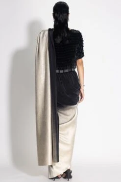 431-88 By Shweta Kapur Black To Gold Mightnight Sari Set 11 431-88 By Shweta Kapur Black To Gold Mightnight Sari Set -Echo Clothing Store 410coc7 6