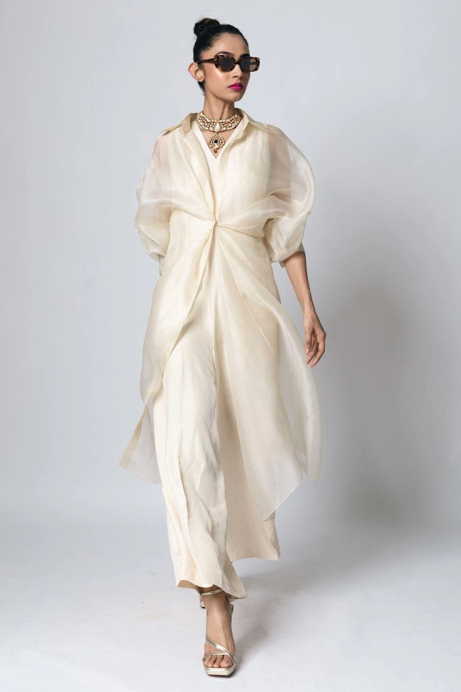 REIK Ivory Moulin Shirt And Noir Jumpsuit 1 REIK Ivory Moulin Shirt And Noir Jumpsuit