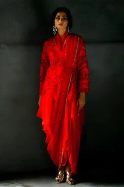 Aikeyah Eloise Thread Embellished Jacket Set