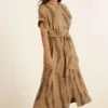 Urbania Beige Dolman Sleeve Dress