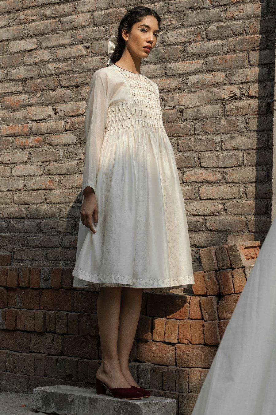 Ahmev Snowdrop Smocked Dress 2 Ahmev Snowdrop Smocked Dress - Image 2