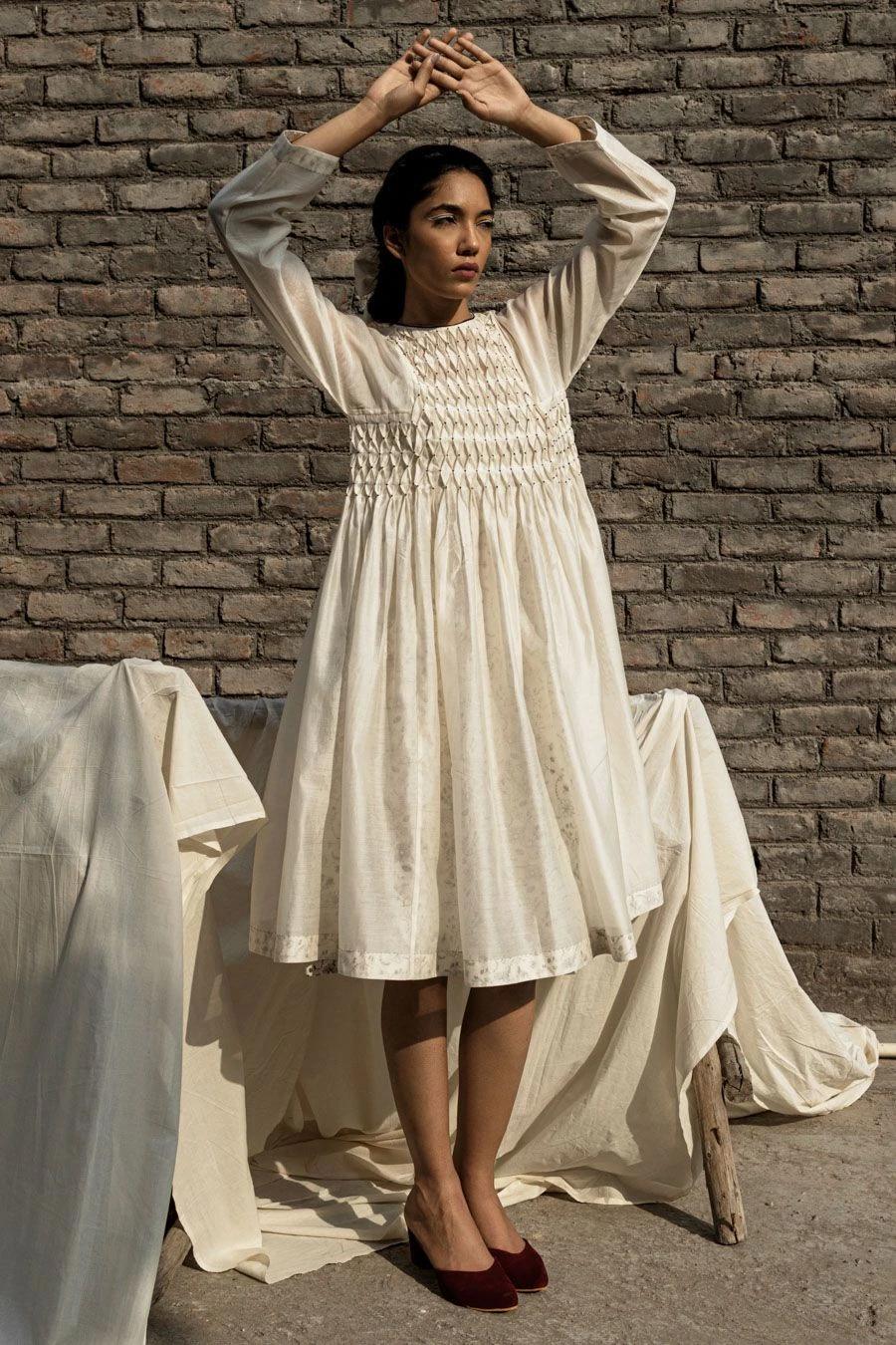 Ahmev Snowdrop Smocked Dress 3 Ahmev Snowdrop Smocked Dress - Image 3