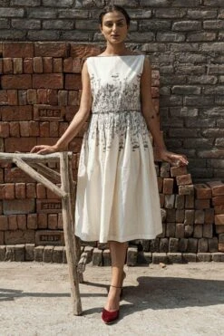 Ahmev Aster Knife Pleat Dress