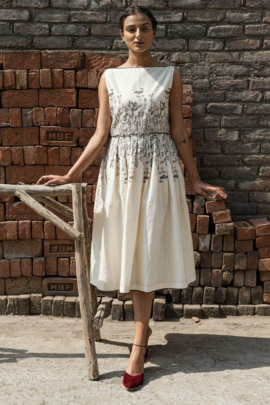 Ahmev Aster Knife Pleat Dress 1 Ahmev Aster Knife Pleat Dress