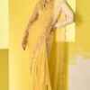 Ridhi Mehra Yellow Embellished Draped Sari Set